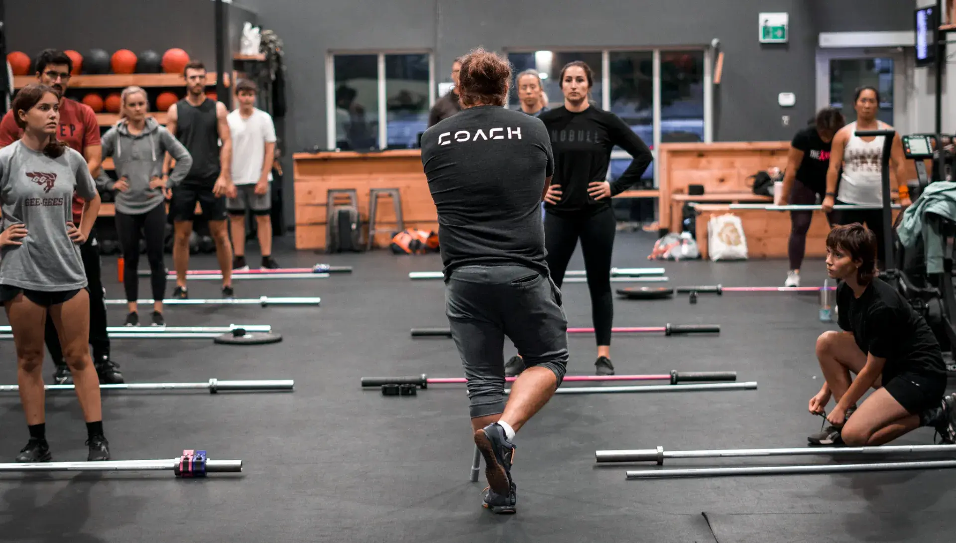 Athletes in a group training session at Orleans CrossFit
